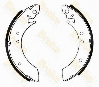 BRAKE ENGINEERING sh2147 -  Комплект тормозных колодок